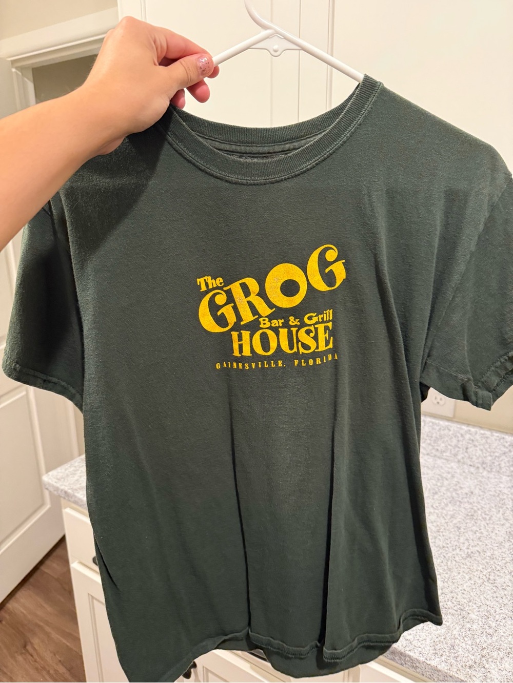 The Grog House Gainesville Yellow Logo Tee